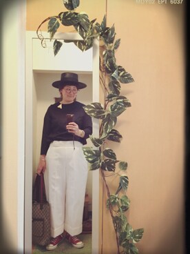 「HEADSTAR（ヘッドスター）のアイテム」を使った、えちご屋さん（レディース・168cm）の夏コーディネート