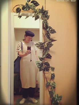 「NaRaYaのアイテム」を使った、えちご屋さん（レディース・168cm）の夏コーディネート