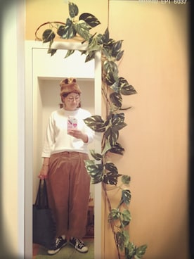 「HEADSTAR（ヘッドスター）のアイテム」を使った、えちご屋さん（レディース・167cm）の秋コーディネート