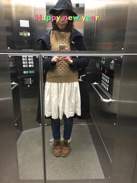 naooon☆さん（レディース・168cm）の冬コーディネート