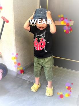 「テントウムシ」｜naooon☆さん（キッズ・90cm）の夏コーディネート