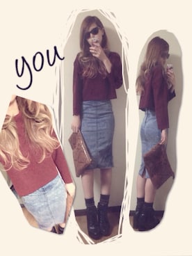 「TOPMAN（トップマン）のアイテム（レッグウェア）」を使った、YOUさん（レディース・165cm）の秋コーディネート