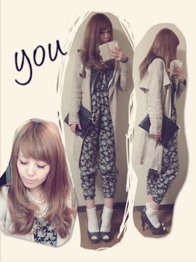 「FOREVER 21」｜「アイテム（つなぎ/オールインワン）」を使った、YOUさん（レディース・165cm）の春コーディネート