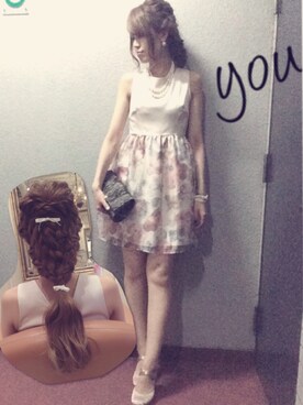「hairarrange」｜「アイテム（その他）」を使った、YOUさん（レディース・165cm）の夏コーディネート