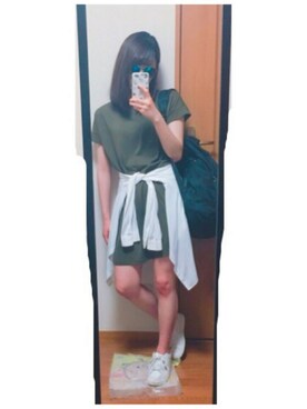 「EGOIST（エゴイスト）のアイテム（ワンピース/ドレス）」を使った、nan♡さん（レディース・157cm）の夏コーディネート