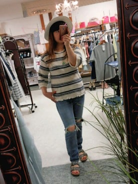 「Minnetonka（ミネトンカ）のアイテム（ビーチサンダル）」を使った、☆＊noririn＊☆ さん（レディース・158cm）の春コーディネート