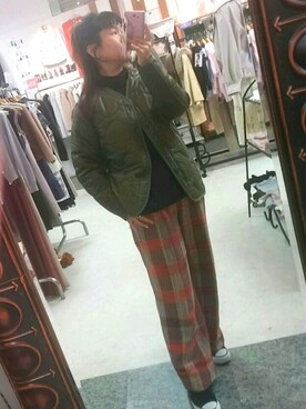 「TODAYFUL（トゥデイフル）のアイテム（ナイロンジャケット）」を使った、☆＊noririn＊☆ さん（レディース・158cm）の冬コーディネート