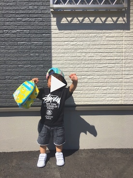 「marimekko（マリメッコ）のアイテム（その他）」を使った、ohsey.daysさん（キッズ・90cm）の夏コーディネート