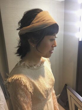 「ヘアメイク」｜よち☆さん（レディース・155cm）の秋コーディネート