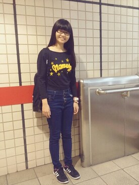 「catworld（キャットワールド）のアイテム」を使った、Lily  Chiangさん（レディース・163cm）の春コーディネート