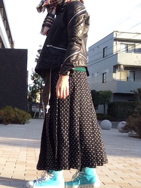 「Lucien Pellat-Finet（ルシアンペラフィネ）のアイテム（シューズ）」を使った、ciocclato_72さん（レディース・157cm）の冬コーディネート