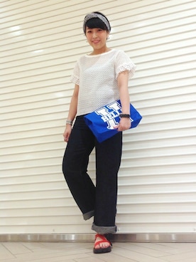 「おめかしコーデ」｜川崎さん（レディース・154cm）の春コーディネート