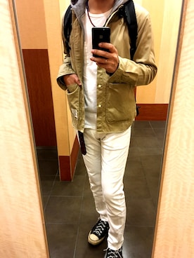 「アイテム（カバーオール）」を使った、masatsuguさん（メンズ・178cm）の冬コーディネート