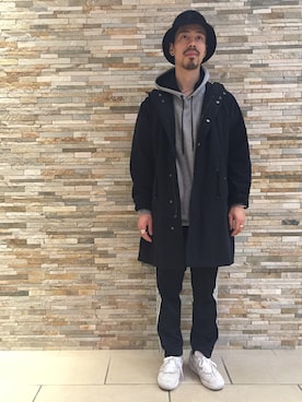 「soe（ソーイ）のアイテム（その他アウター）」を使った、矢野 勇太さん（メンズ・170cm）の秋コーディネート