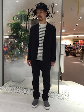 「FACTOTUM（ファクトタム）のアイテム（その他）」を使った、矢野 勇太さん（メンズ・170cm）の冬コーディネート