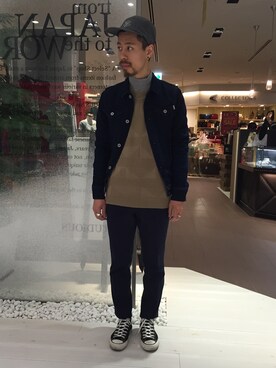 「FACTOTUM（ファクトタム）のアイテム（その他）」を使った、矢野 勇太さん（メンズ・170cm）の冬コーディネート
