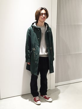 「SCYE BASICS（サイベーシックス）のアイテム（ニット/セーター）」を使った、矢野 勇太さん（メンズ・170cm）の秋コーディネート