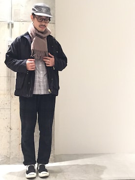 「TOOLS PHILOSOPHY（ツールズフィロソフィー）のアイテム」を使った、矢野 勇太さん（メンズ・170cm）の秋コーディネート