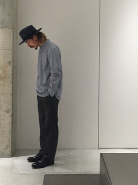 「scye basic」｜矢野 勇太さん（メンズ・170cm）の春コーディネート