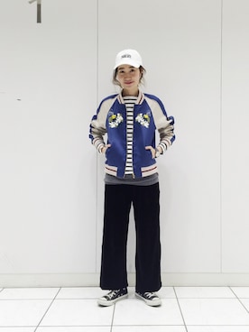 「MUVEIL（ミュベール）のアイテム（その他アウター）」を使った、にーなさん（レディース・162cm）の冬コーディネート