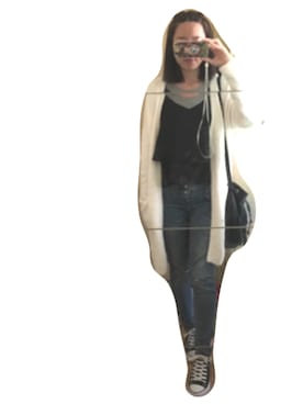「H&M（エイチ・アンド・エム）のアイテム（ドラムバッグ）」を使った、Yulian さん（レディース・162cm）の秋コーディネート
