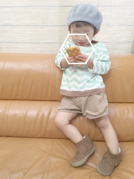 こんぶまるお。さん（キッズ・80cm）の秋コーディネート