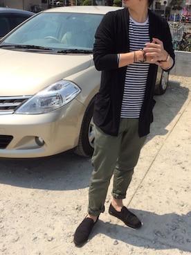 きつね顔さん（メンズ・173cm）の春コーディネート