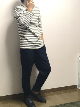 「フレンチカジュアル」｜きつね顔さん（メンズ・173cm）の夏コーディネート