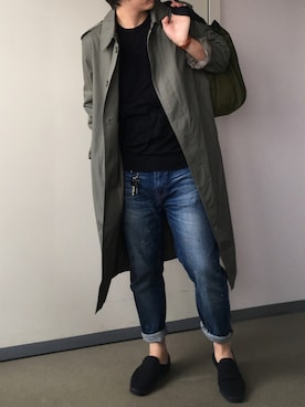 「アキコーデ」｜「アイテム（財布/小物）」を使った、きつね顔さん（メンズ・173cm）の秋コーディネート