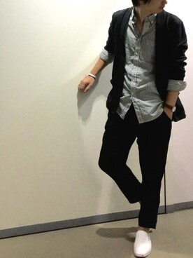 きつね顔さん（メンズ・173cm）の秋コーディネート