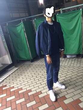 「SEVENDAYS=SUNDAY（セブンデイズサンデイ）のアイテム（ミリタリージャケット）」を使った、ぺーさん（メンズ・183cm）の秋コーディネート