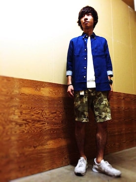 「UNION STATION（ユニオンステーション）のアイテム」を使った、UNION STATIONららぽーと横浜さん（メンズ・172cm）の夏コーディネート