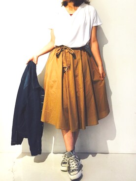 「Bou Jeloud」｜「アイテム（スニーカー）」を使った、miiiwaさん（レディース・164cm）の夏コーディネート