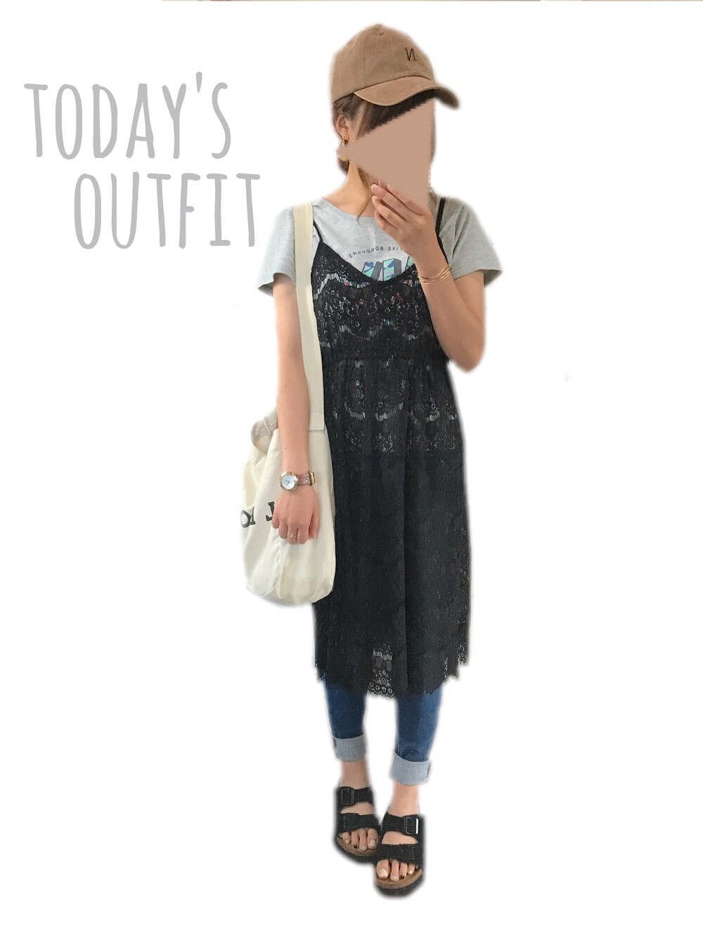 saori○°さんの「(outlet)MARCI GOLD TAN STRAP（Marc by Marc Jacobs）」を使ったコーディネート
