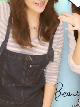 「NICE CLAUP（ナイスクラップ）のアイテム（サロペット/オーバーオール）」を使った、KMRさん（レディース・165cm）の冬コーディネート