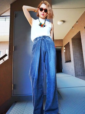 「adsr」｜「アイテム（アクセサリー）」を使った、yukipiiさん（レディース・169cm）の夏コーディネート