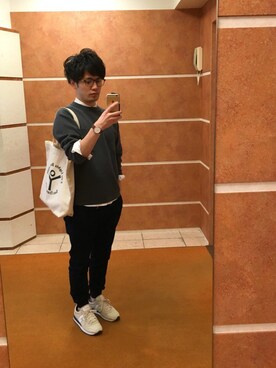「勉強スタイル」｜Ryo-jiさん（メンズ・161cm）の春コーディネート