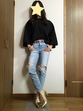 「ENVYM（アンビー）のアイテム（アクセサリー）」を使った、nanamiさん（レディース・156cm）の春コーディネート