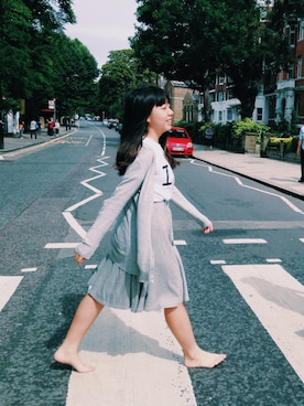 「直島」｜「アイテム（ジャケット/アウター）」を使った、Hitomiさん（レディース・159cm）の秋コーディネート
