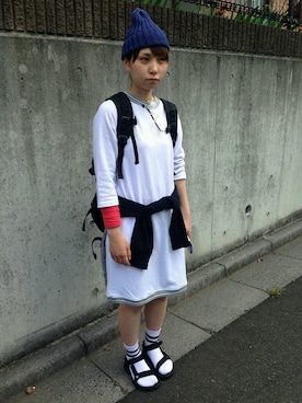「靴下サンダル」｜aさん（レディース・159cm）の春コーディネート