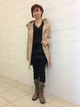 Muuさん（レディース・160cm）の冬コーディネート