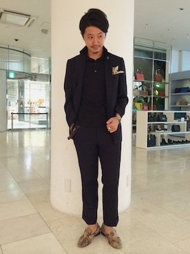「SCALPERS（スカルパース）のアイテム」を使った、そわじゅんいちさん（メンズ・175cm）の夏コーディネート