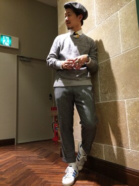 「hannahats」｜そわじゅんいちさん（メンズ・175cm）の秋コーディネート