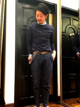 「gelmano」｜そわじゅんいちさん（メンズ・175cm）の秋コーディネート