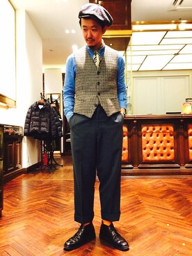 「hannahats」｜そわじゅんいちさん（メンズ・175cm）の秋コーディネート
