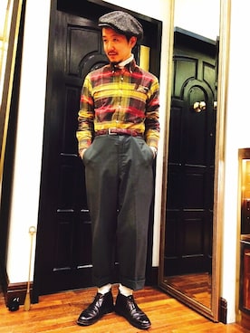 「hannahats」｜そわじゅんいちさん（メンズ・175cm）の秋コーディネート
