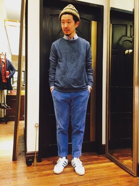 「gelmano」｜そわじゅんいちさん（メンズ・175cm）の冬コーディネート