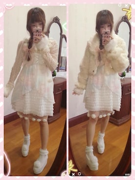 「Swankiss（スワンキス）のアイテム（ブルゾン）」を使った、千葉さん（レディース・160cm）の冬コーディネート