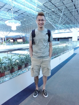 「アイテム（カーゴパンツ）」を使った、Dawsonさん（メンズ・180cm・30代）の秋コーディネート