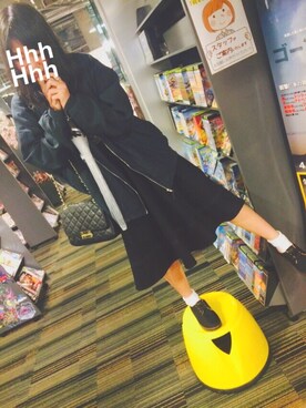 「MONKI（モンキ）のアイテム（ブルゾン）」を使った、hodyさん（レディース・158cm）の春コーディネート